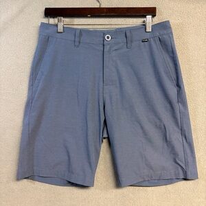 Travis Mathew Shorts Mens 32 Blue Golf Carlsbad Performance Flex